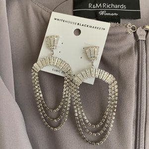 2 Piece Gown & Jacket with Rhinestone Trim